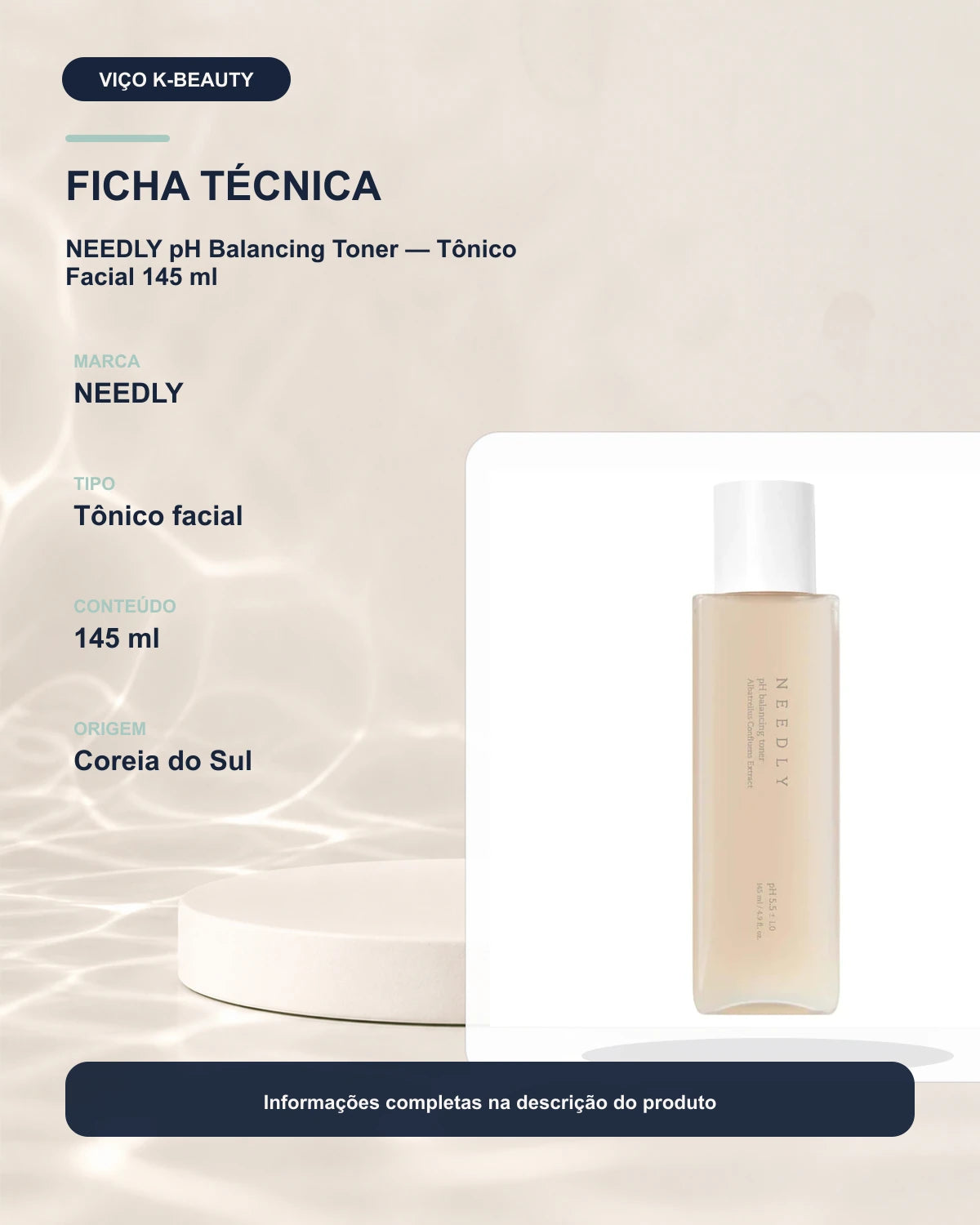 NEEDLY pH Balancing Toner — Tônico Facial 145 ml