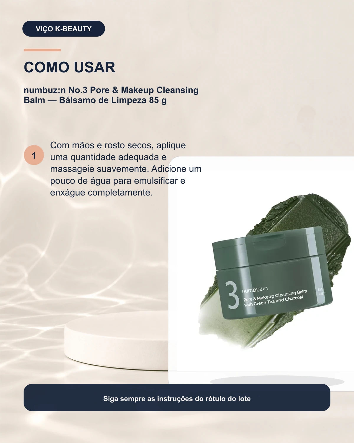 numbuz:n No.3 Pore & Makeup Cleansing Balm — Bálsamo de Limpeza 85 g