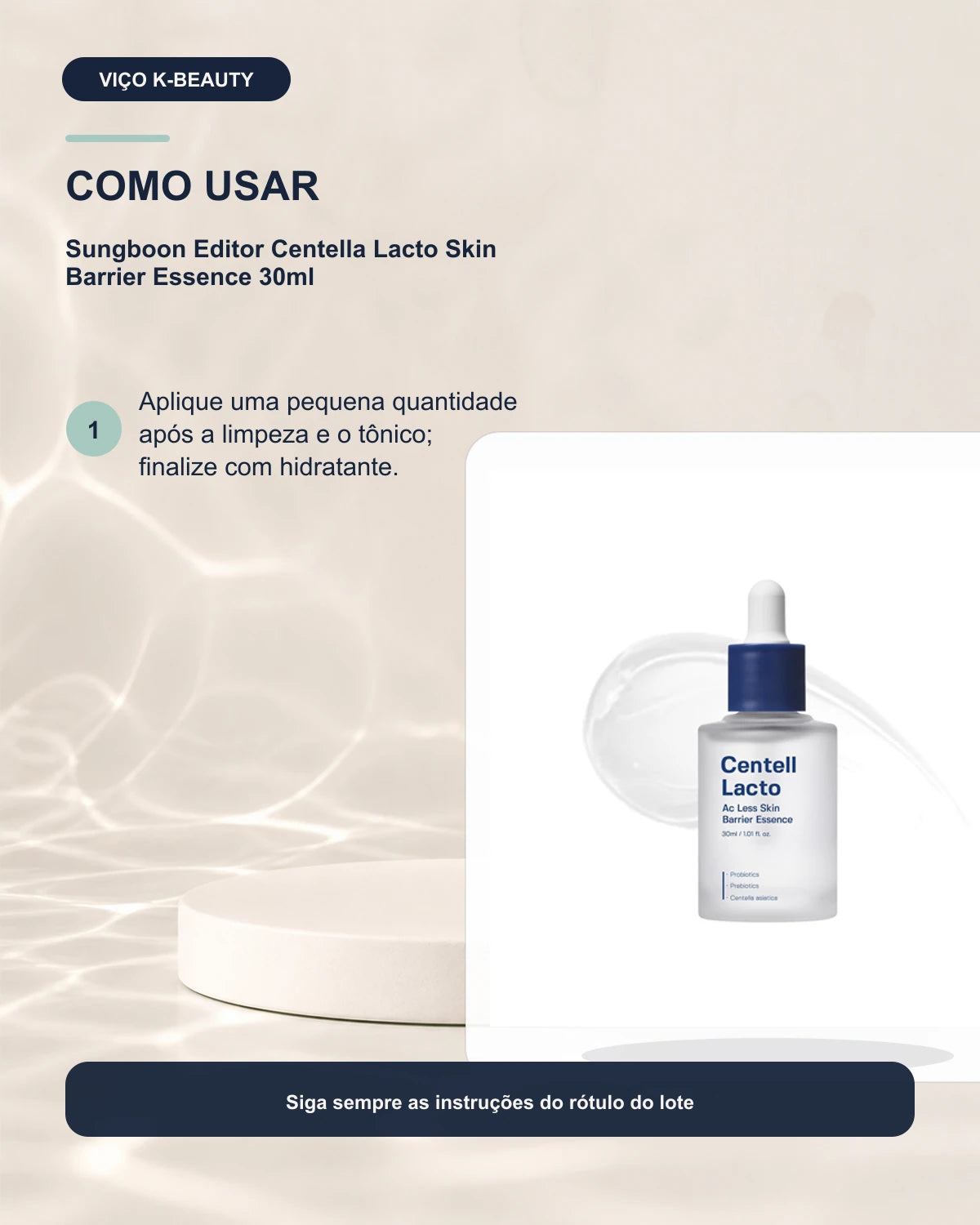 Sungboon Editor Centell Lacto AC Less Skin Barrier Essence — Essência facial 30 ml