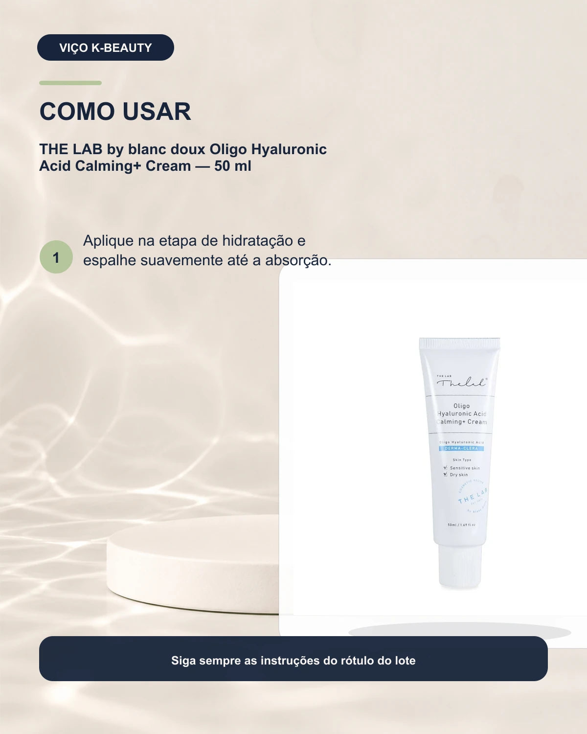 THE LAB by blanc doux Oligo Hyaluronic Acid Calming+ Cream — 50 ml