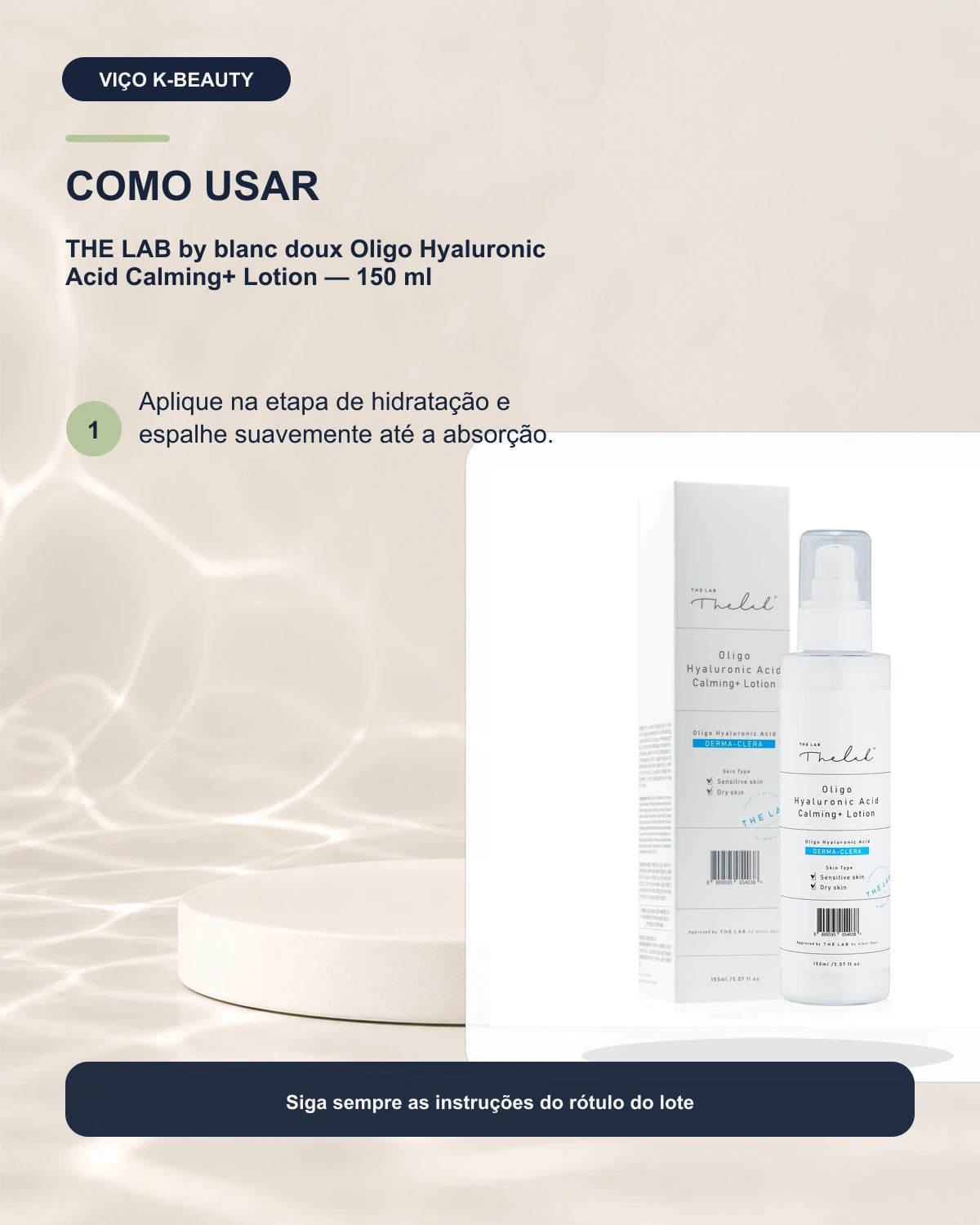 THE LAB by blanc doux Oligo Hyaluronic Acid Calming+ Lotion — 150 ml