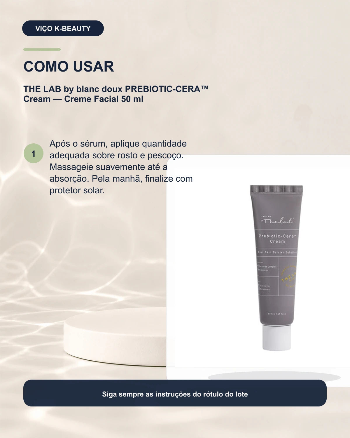 THE LAB by blanc doux PREBIOTIC-CERA™ Cream — Creme Facial 50 ml
