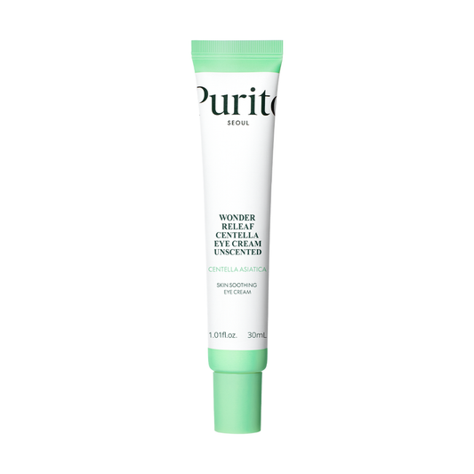 PURITO SEOUL Wonder Releaf Centella Eye Cream Unscented 30 ml em fundo branco